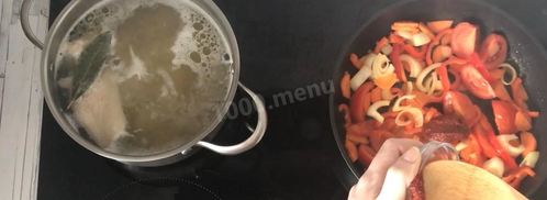 суп шурпа из курицы. Шаг 7