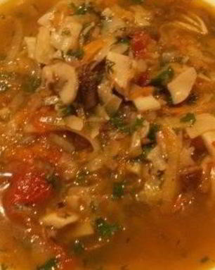 Домашняя грибная солянка