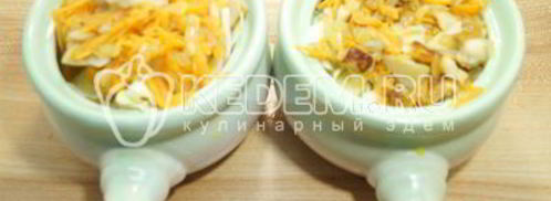 грибная солянка в горшочке. Шаг 7