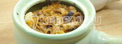 грибная солянка в горшочке. Шаг 8