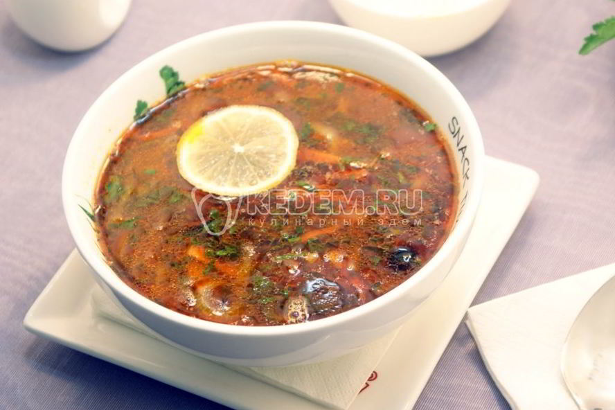 Рецепт мясной солянки