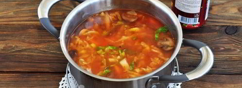 постная солянка из свежей капусты. Шаг 11