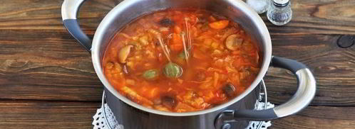 постная солянка из свежей капусты. Шаг 12