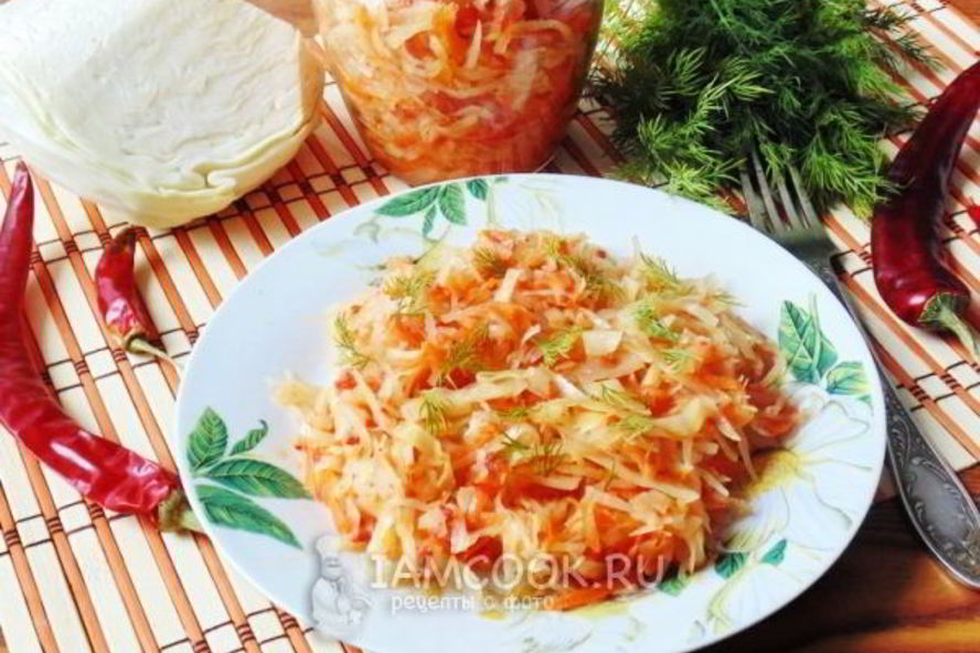 Рецепт солянки из капусты на зиму