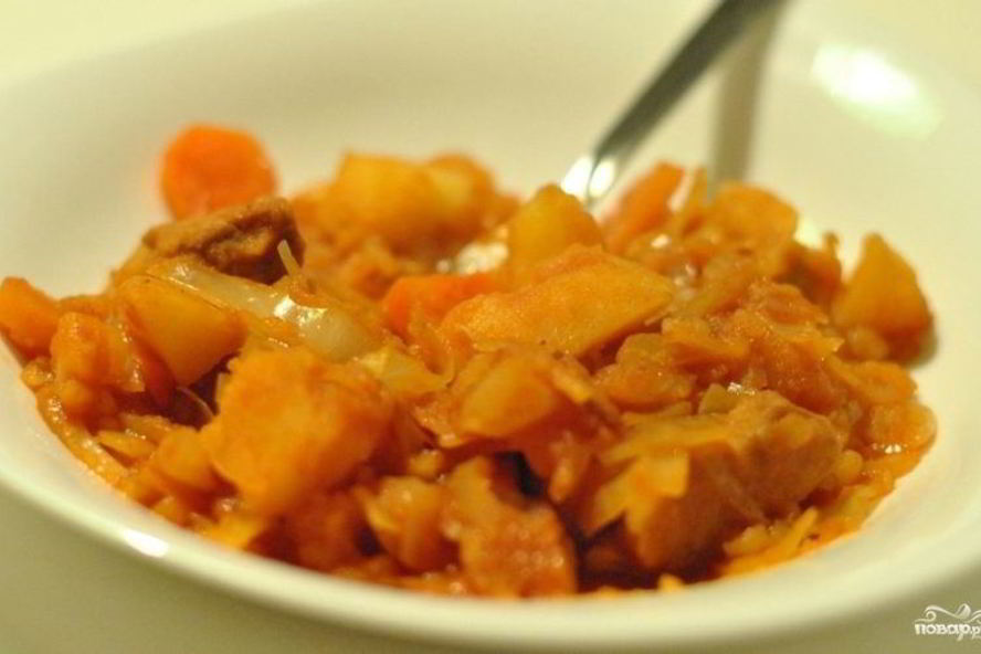 Рецепт солянки из свежей капусты с картошкой