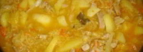 солянка из свежей капусты с картошкой. Шаг 8