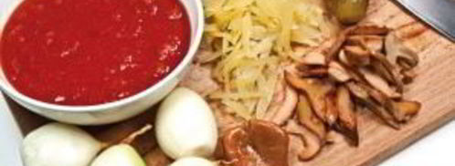 солянка мясная на сковороде. Шаг 4