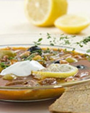 Солянка с грудинкой