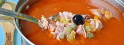 солянка с копченостями в хлебе. Шаг 7