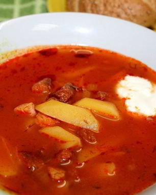 Солянка сборная мясная с картошкой