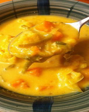 Суп из цветной капусты с рисом