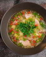 Суп из тунца с болгарским перцем