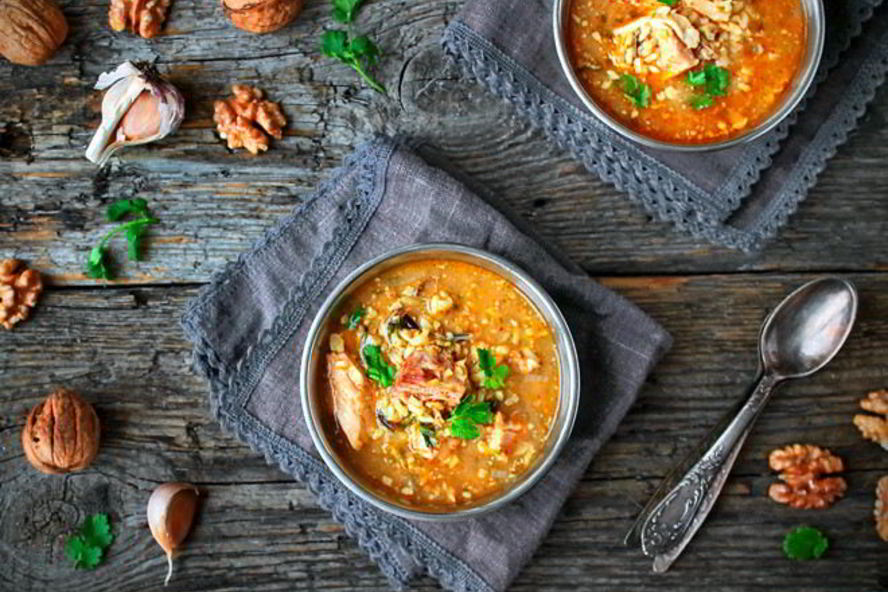 Рецепт грузинского супа харчо со свининой