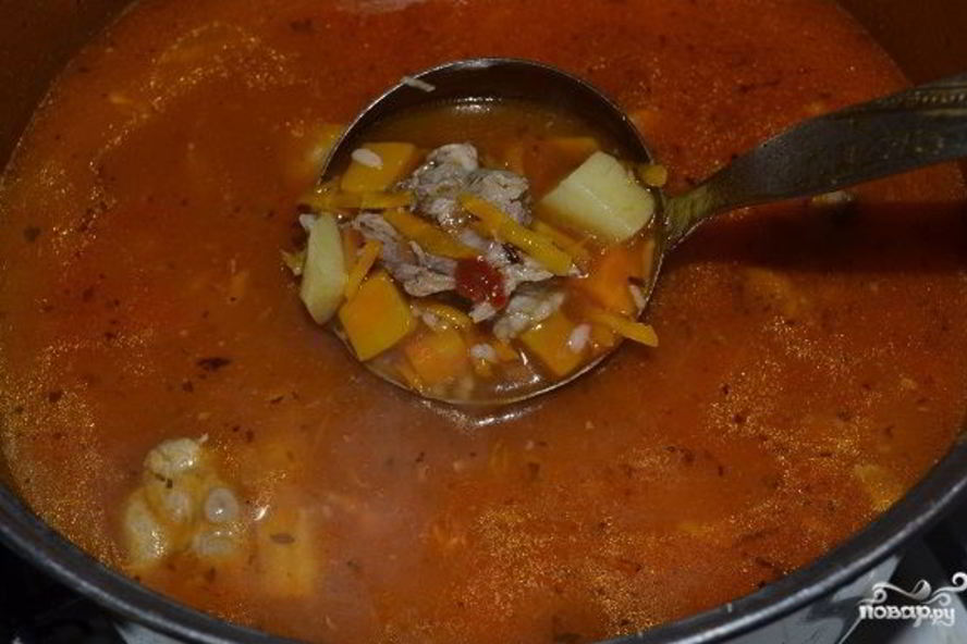 Рецепт харчо из свиных ребрышек