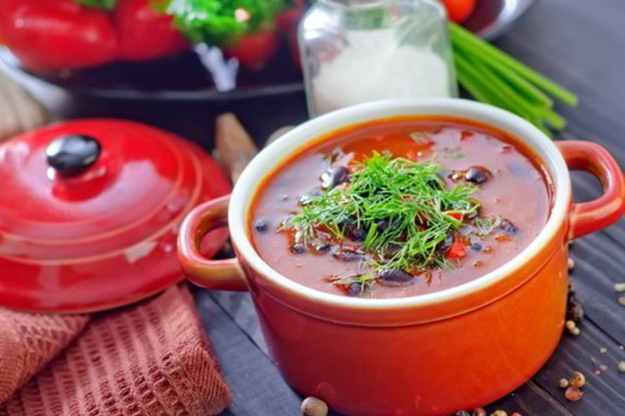 Рецепт харчо с фасолью и грибами