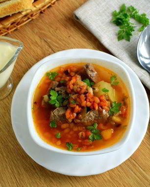 Харчо с перловкой