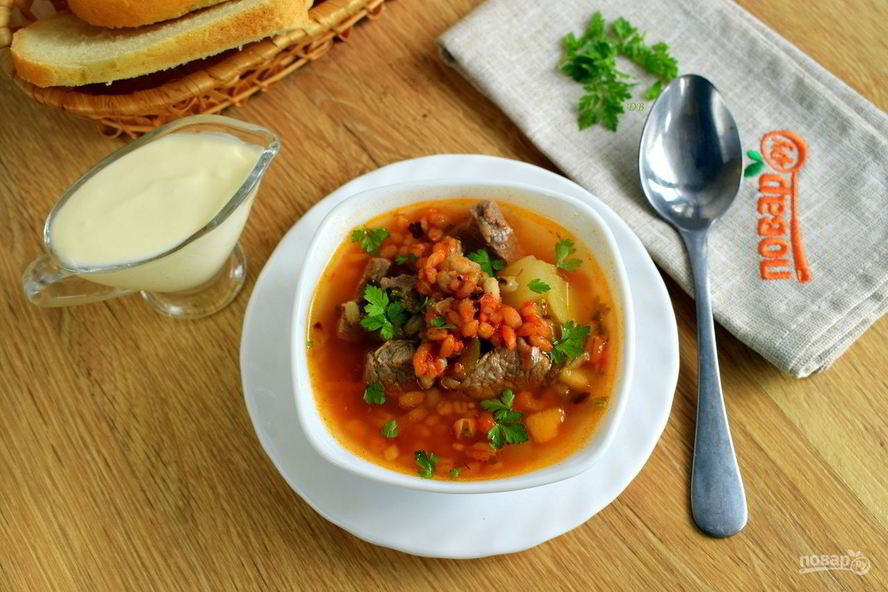 Рецепт харчо с перловкой