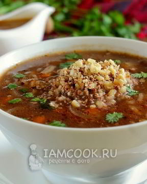 Постный суп харчо