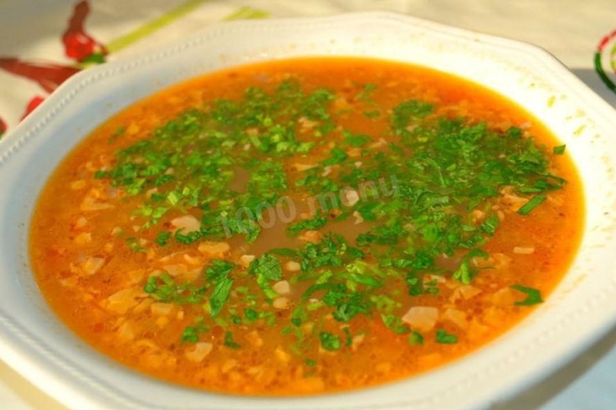 Рецепт супа харчо с говядиной и рисом