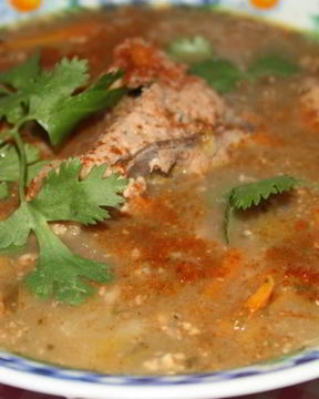 Суп Харчо с грецкими орехами