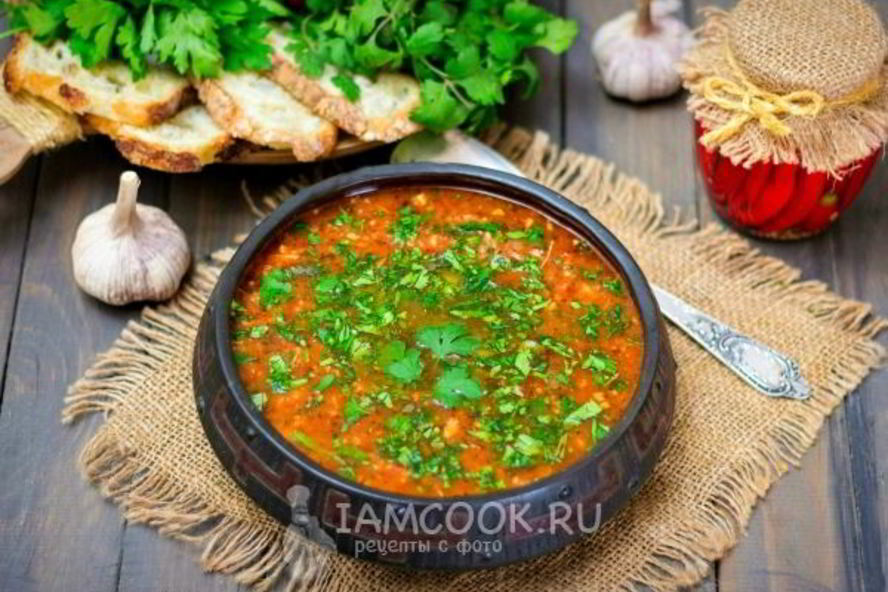 Рецепт супа харчо с курицей и рисом