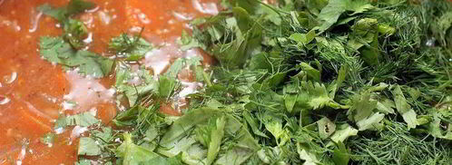 суп харчо с соусом ткемали. Шаг 13