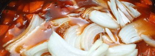 суп харчо с соусом ткемали. Шаг 7