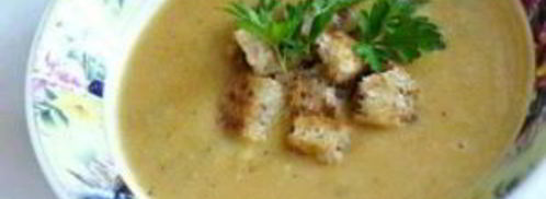 гороховый суп-пюре с оливками. Шаг 7