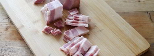 гороховый суп-пюре с варено-копченой грудинкой. Шаг 8