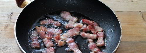 гороховый суп-пюре с варено-копченой грудинкой. Шаг 9