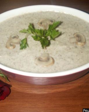 Грибной суп пюре со сметаной