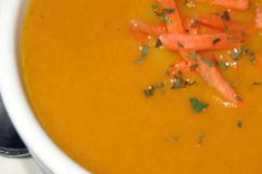 Рецепт морковного супа-пюре с кинзой
