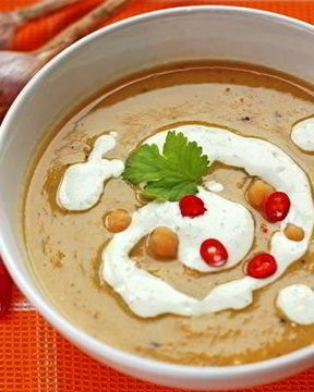 Пряный суп-пюре из нута