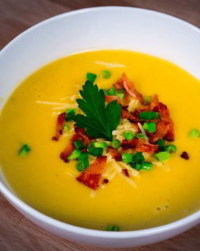Пряный суп-пюре из тыквы