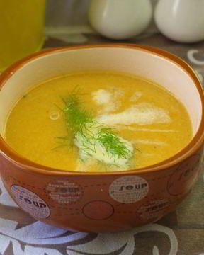 Рыбный суп-пюре со сливками