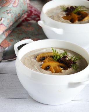 Суп пюре грибной со сливками