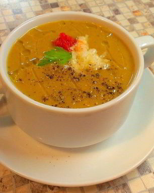 Суп-пюре из баклажанов