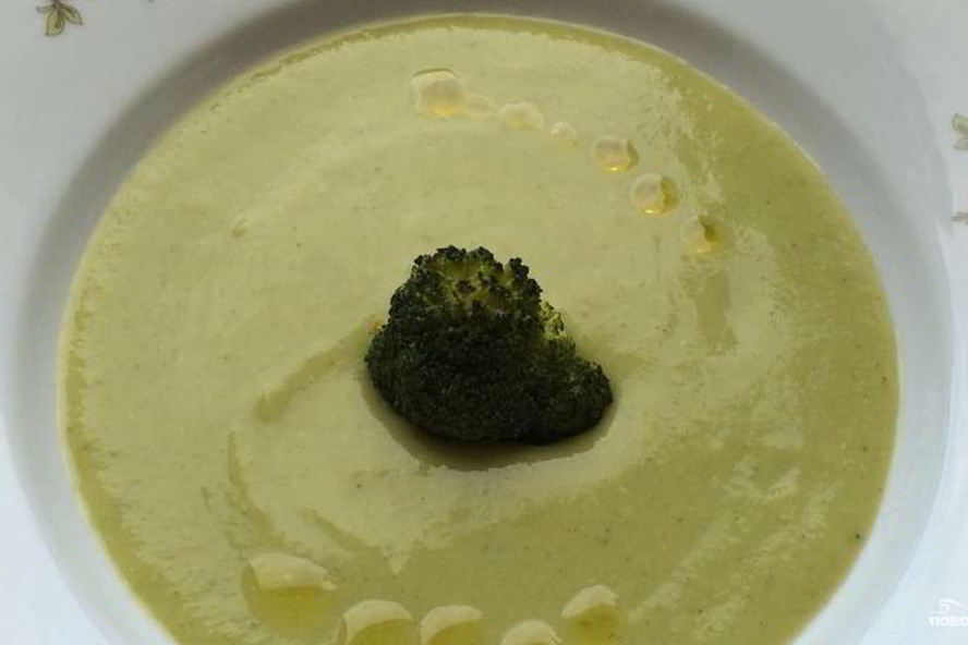 Рецепт супа-пюре из брокколи с плавленым сыром