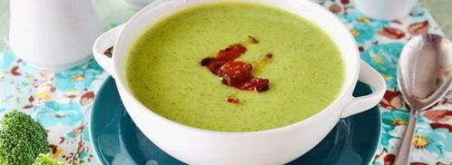 суп-пюре из брокколи со сливками. Шаг 12