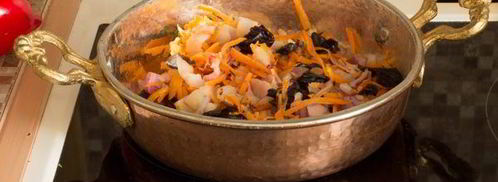 суп-пюре из фасоли с беконом и черносливом. Шаг 4