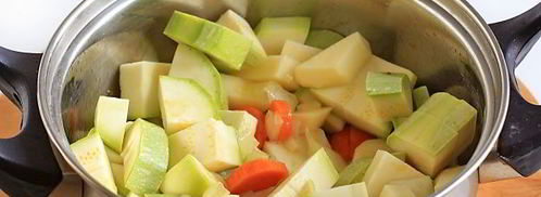 суп-пюре из кабачков с сухариками. Шаг 8