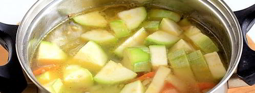 суп-пюре из кабачков с сухариками. Шаг 9