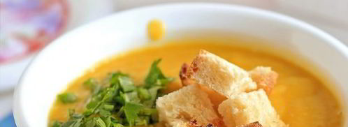 суп-пюре из кабачков с сухариками. Шаг 15