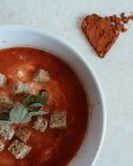 Суп-пюре из красного болгарского перца