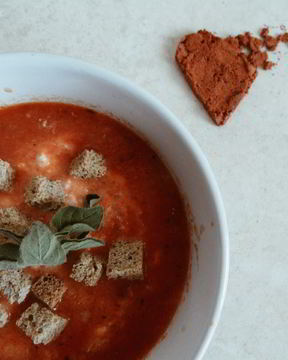 Суп-пюре из красного болгарского перца