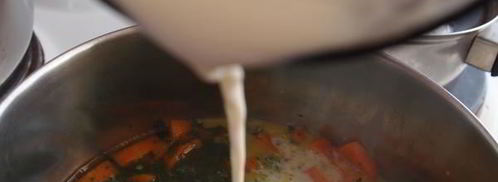 суп-пюре из моркови и шпината. Шаг 5