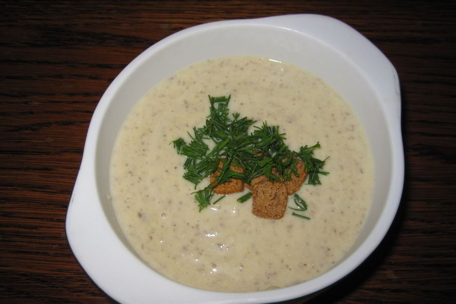 Рецепт супа-пюре из шампиньонов