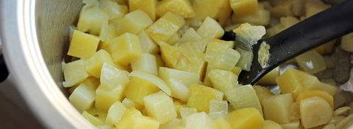 суп-пюре из цветной капусты с гренками. Шаг 4