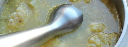 суп-пюре из цветной капусты с гренками. Шаг 6