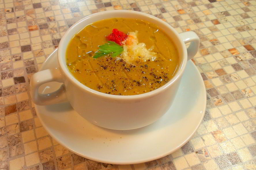 Рецепт супа-пюре из запеченных баклажанов